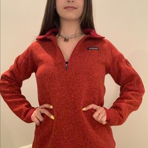 ORANGE PATAGONIA QUARTERZIP